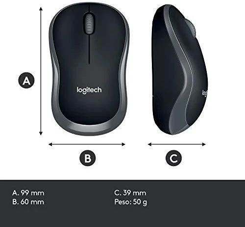 Logitech MK270 klaviatūra Radijo dažnio belaidė QWERTY Italų kalba Juoda