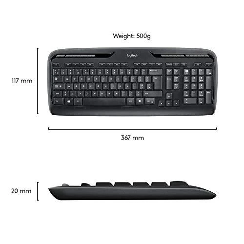 Klaviatūra Logitech WIRELESS DESKTOP MK330 - UK LAY-OUT