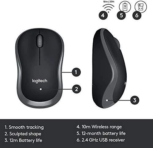 Klaviatūra Logitech WIRELESS DESKTOP MK330 - UK LAY-OUT
