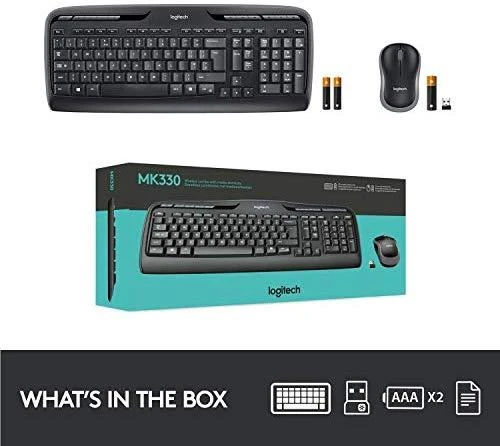 Klaviatūra Logitech WIRELESS DESKTOP MK330 - UK LAY-OUT
