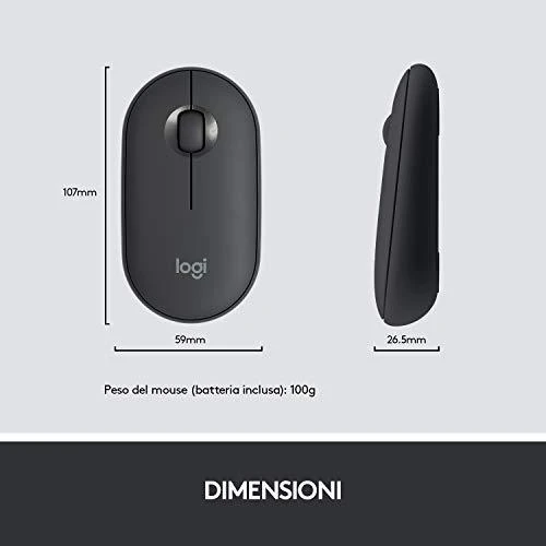 Logitech MK470 Slim Wireless Combo, belaidė klaviatūra ir pelė, DE išdėstymas, Grafito spalvos