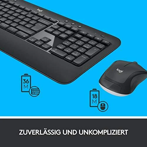 Belaidis pelės ir klaviatūros rinkinys Logitech MK540 Advanced, išdėstymas: Vokiečių (Qwertz)
