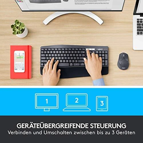 Belaidė klaviatūra ir pele Logitech MK850 Performance, Išdėstymas: Vokiečių (Qwerty): 920-008221