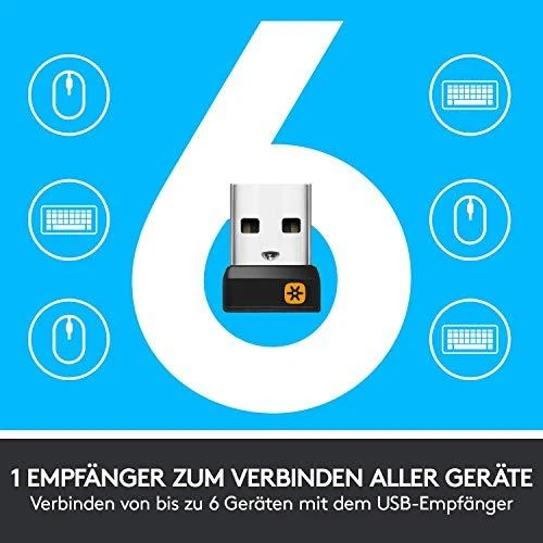 Belaidė klaviatūra ir pele Logitech MK850 Performance, Išdėstymas: Vokiečių (Qwerty): 920-008221