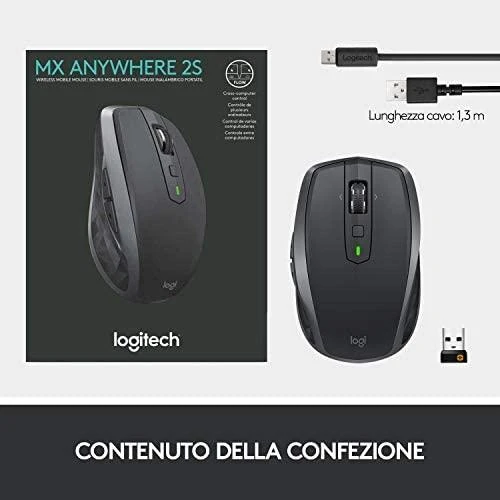 Belaidė pelė Logitech MX Anywhere 2S, juoda
