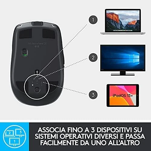 Belaidė pelė Logitech MX Anywhere 2S, juoda