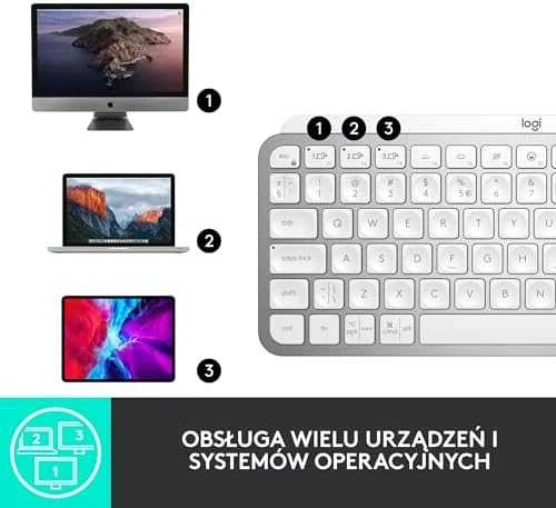 Minimalistinė Belaidė Klaviatūra su apašvietimu Logitech MX Keys Mini, Pilkos spalvos, US tarptautinis (Qwerty) išdėstymas