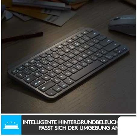 Belaidė klaviatūra Logitech MX Keys Mini, Grafito spalvos