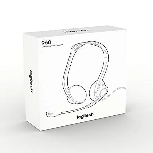 Universalios ausinės Logitech PC 960, su mikrofonu, USB jungtis | Varle.lt