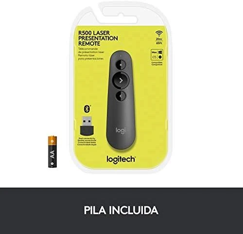 LOGITECH R500s Bluetooth pristatymo nuotolinio valdymo pultas – GRAFITAS