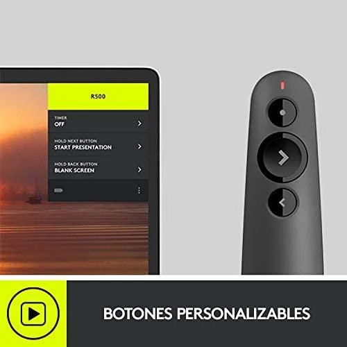 LOGITECH R500s Bluetooth pristatymo nuotolinio valdymo pultas – GRAFITAS