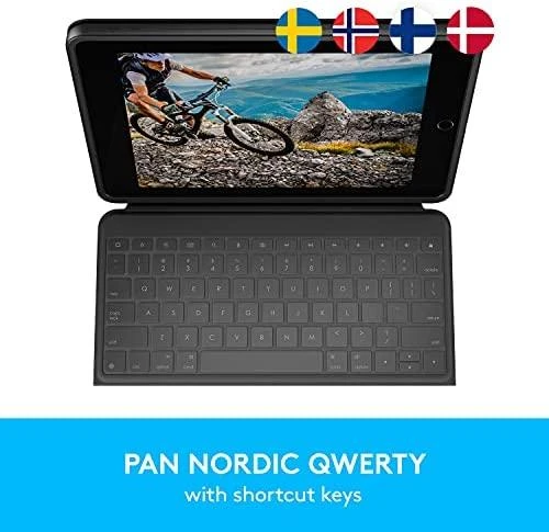 „Logitech“ tvirtas dėklas „iPad 10.2“, grafito spalvos