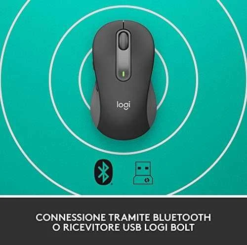 Belaidė pelė Logitech Signature M650 L, grafito spalvos