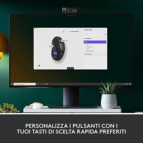 LOGITECH Signature M650 verslui Optinė pelė 5 mygtukai wireless Bluetooth 2.4 GHz Bolt USB receiver graphite