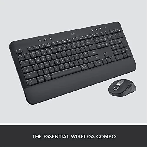 Klaviatūra „Logitech“ klaviatūros ir pelės rinkinys MK650 - grafito spalvos