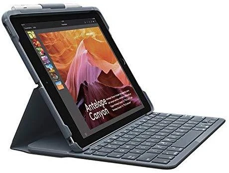 Logitech Slim Folio QWERTZ Vokiečių Grafitas „Bluetooth“