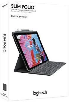 Logitech Slim Folio QWERTZ Vokiečių Grafitas „Bluetooth“