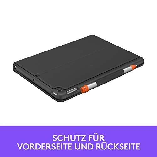 Logitech Slim Folio QWERTZ Vokiečių Grafitas „Bluetooth“