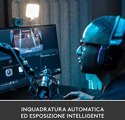 Internetinė kamera Logitech StreamCam FHD 1920 x 1080 pikseliai USB 3.2 Gen 1 (3.1 Gen 1) Juoda