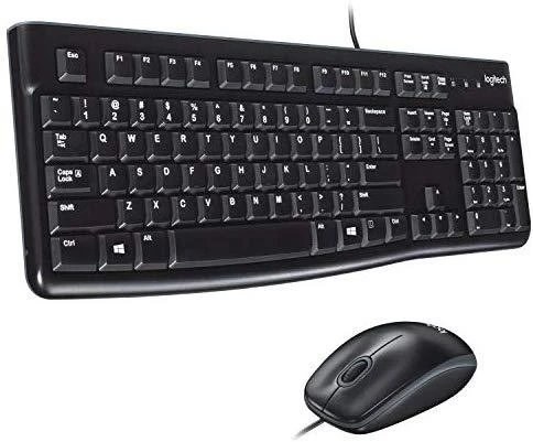 Klaviatūra Laidinis klaviatūros ir pelės komplektas Logitech MK120, UK išdėstymas