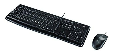 Klaviatūra Laidinis klaviatūros ir pelės komplektas Logitech MK120, UK išdėstymas