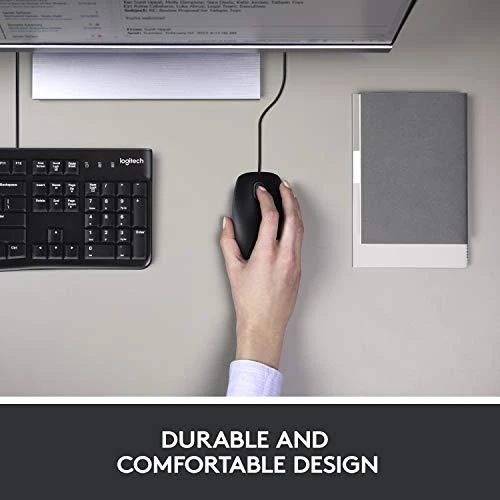 Klaviatūra Laidinis klaviatūros ir pelės komplektas Logitech MK120, UK išdėstymas