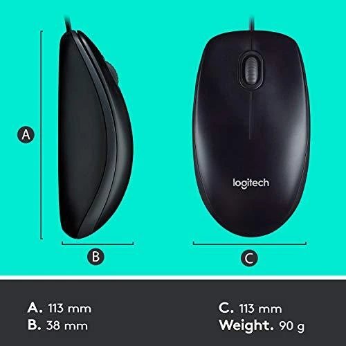 Klaviatūra Laidinis klaviatūros ir pelės komplektas Logitech MK120, UK išdėstymas