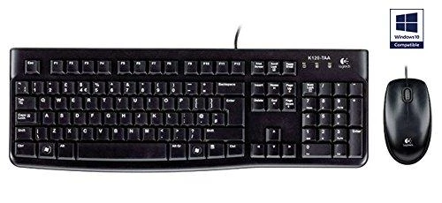 Klaviatūra Laidinis klaviatūros ir pelės komplektas Logitech MK120, UK išdėstymas
