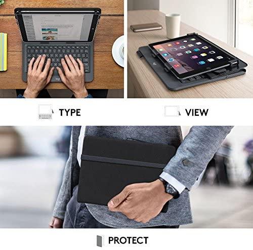 Logitech Dėklas 9-10 col. planšetei Universal Folio (juodas) su klaviatūra