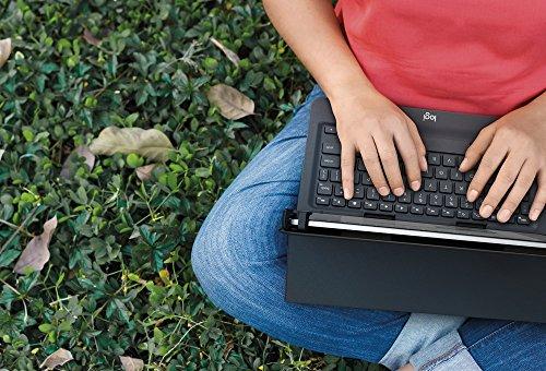 Logitech Dėklas 9-10 col. planšetei Universal Folio (juodas) su klaviatūra