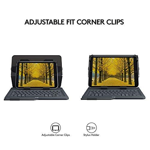 Logitech Dėklas 9-10 col. planšetei Universal Folio (juodas) su klaviatūra