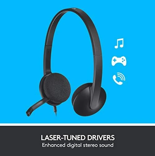 LOGITECH USB Ausinės H340 Ausinės on-ear su laidu