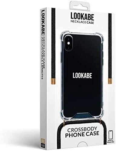Lookabe Telefono dėklas su dirželiu iPhone X/Xs, auksinės ir juodos spalvos