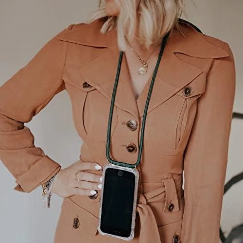 Lookabe Telefono dėklas su dirželiu iPhone Xs Max, auksinės ir žalios spalvos