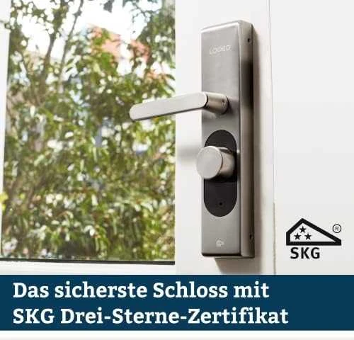 Shelly Inteligentny zamek do drzwi LOQED (sidabrinė) (WiFi / BT)