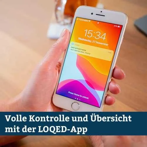 Shelly Inteligentny zamek do drzwi LOQED (sidabrinė) (WiFi / BT)