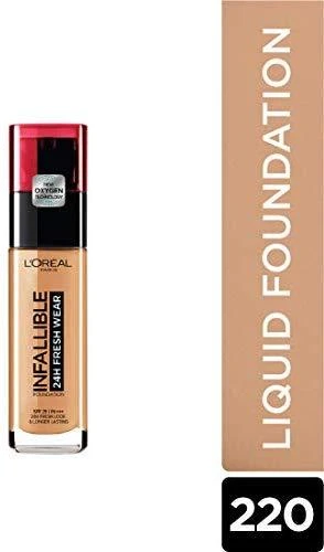 L´Oréal Paris Infaillible 24H Fresh Wear makiažo pagrindas 30 ml (220 Sand)