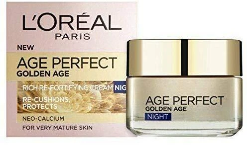 L'Oréal Paris Age Perfect Golden Age Night Skin Kreminis moterims, 50 ml