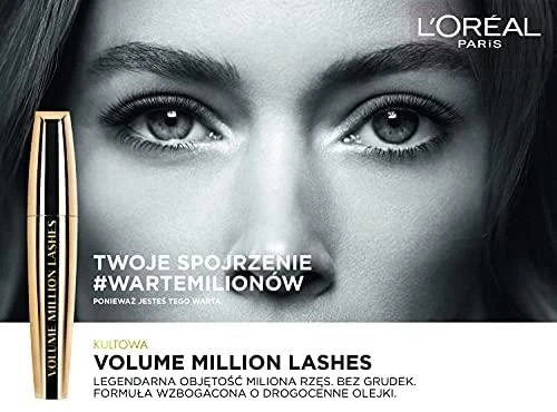 L´Oréal Paris Apimties suteikiantis Million Lashes Blakstienų tušas Moterims 9,5 ml