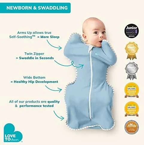 Love To Dream Otulacz Swaddle UP - dydis S - balta - ETAP 1 Original