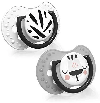 LOVI silikoniniai dinaminiai čiulptukai SALT&PEPPER, 18 mėn+, 2 vnt., 22/880