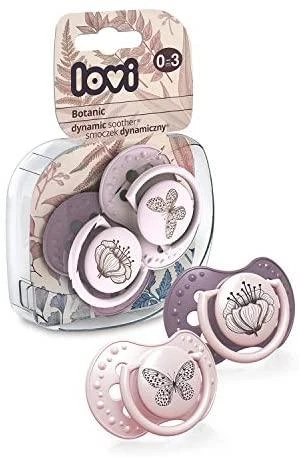 LOVI silikoniniai dinaminiai čiulptukai BOTANIC, 18 mėn+, 2 vnt., 22/875boy