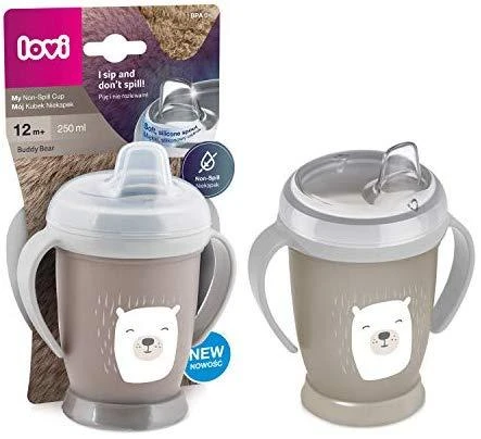 LOVI puodelis neišsipilantis JUNIOR BUDDY BEAR, 250 ml, 35/344