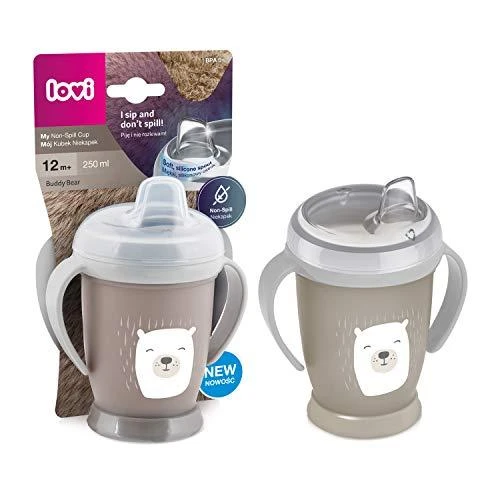 LOVI puodelis neišsipilantis JUNIOR BUDDY BEAR, 250 ml, 35/344