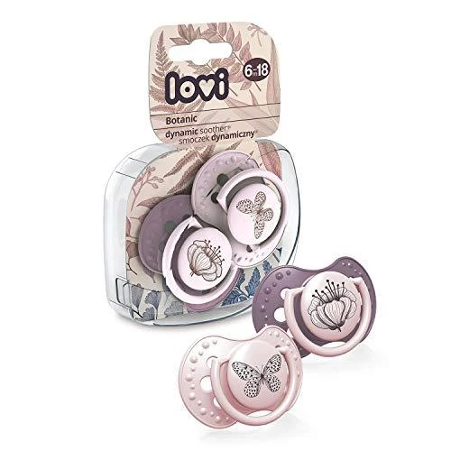 LOVI 22/871 Dinaminis silikoninis čiulptukas 6-18 m 2vnt Botanic Girl