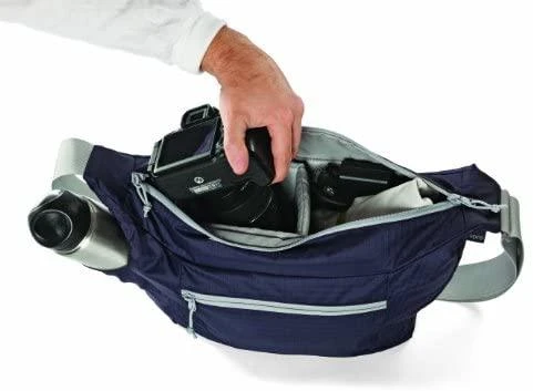 Dėklas Lowepro Photo Sport Shoulder 12L Violetinė/Pilkas