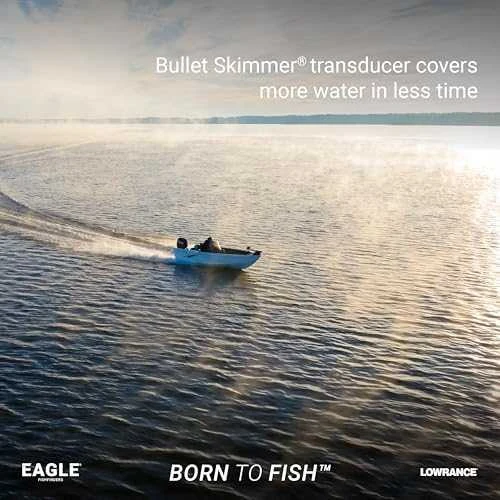 Lowrance Eagle-4x: 4 colių IPS portretinis žuvų ieškiklis: kulkų keitiklis