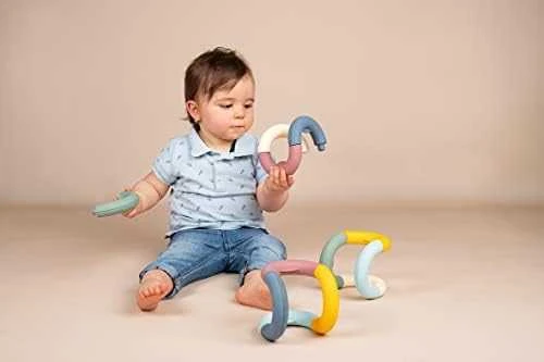 Dėlionė Smoby Little Education Rings Pagrindinė tema vaikams 12 elementų