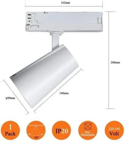 Lubinis šviestuvas Paulmann URail sistemos taškinis vamzdelis 1x5W juodas matinis 230V metalas/plastikas
