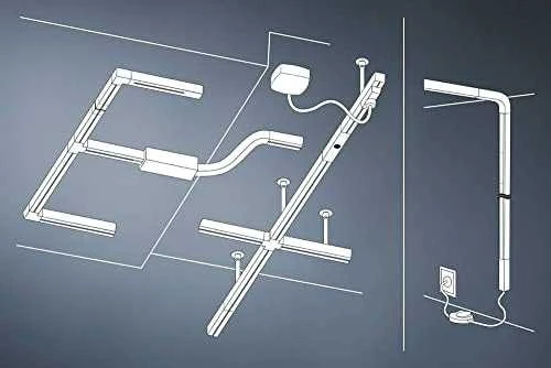 Lubinis šviestuvas Paulmann URail System szyna 1m Juodas Mat 230V Metal
